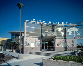 A photo of the City Heights Library